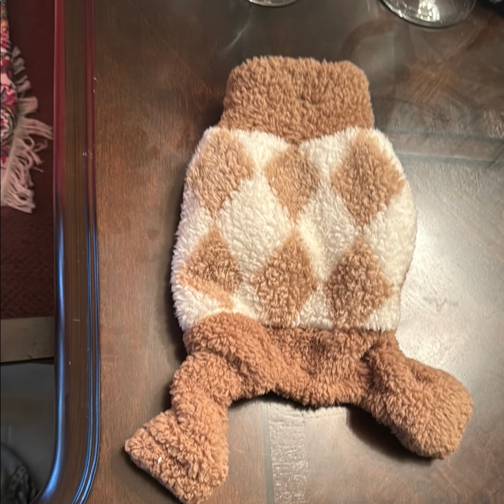 Cozy Argyle Dog Sweater